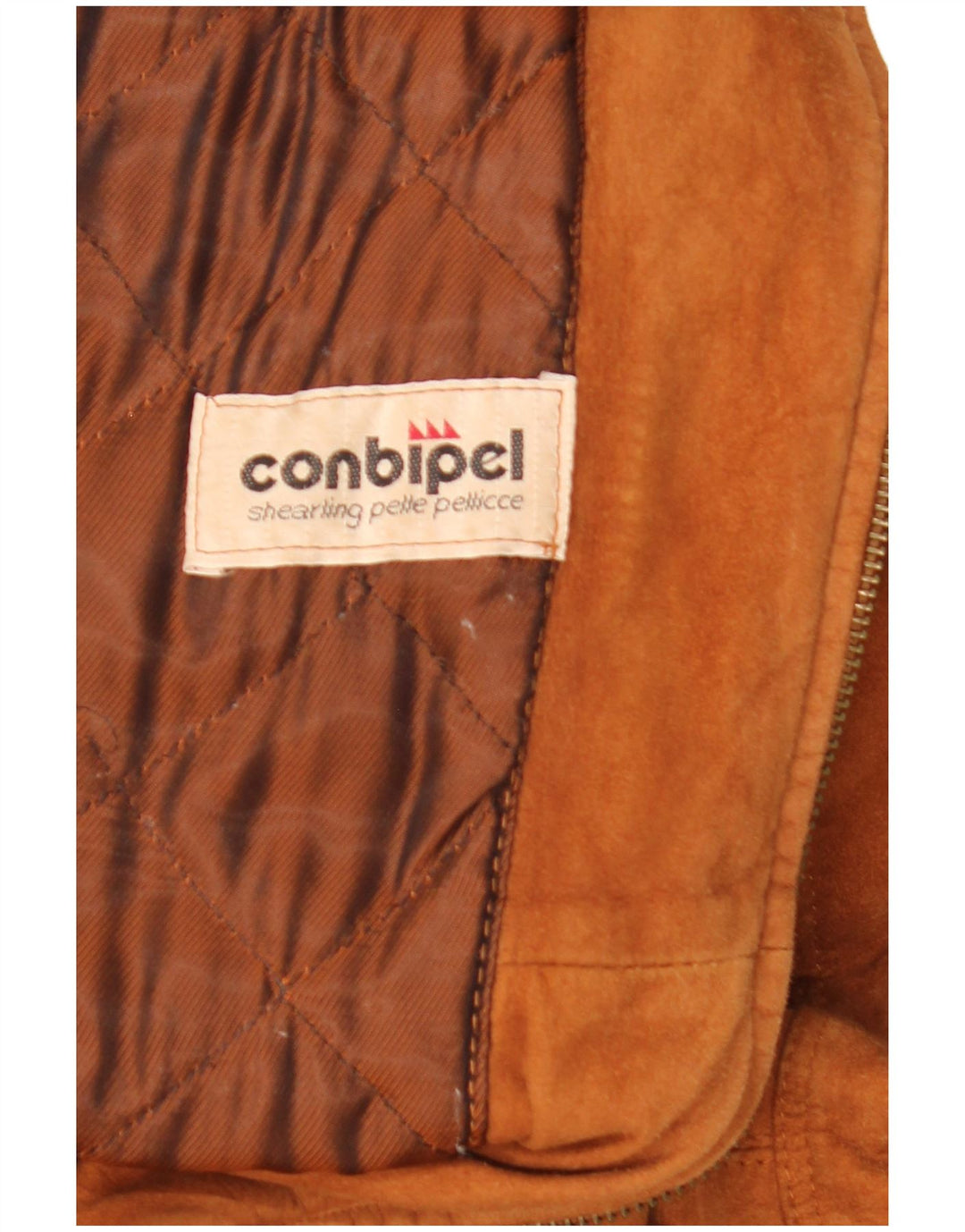 Conbipel Veste à capuche en daim pour femme UK 22 3XL Marron