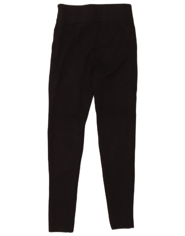 Zara Leggings Femme UK 6 XS Noir Viscose