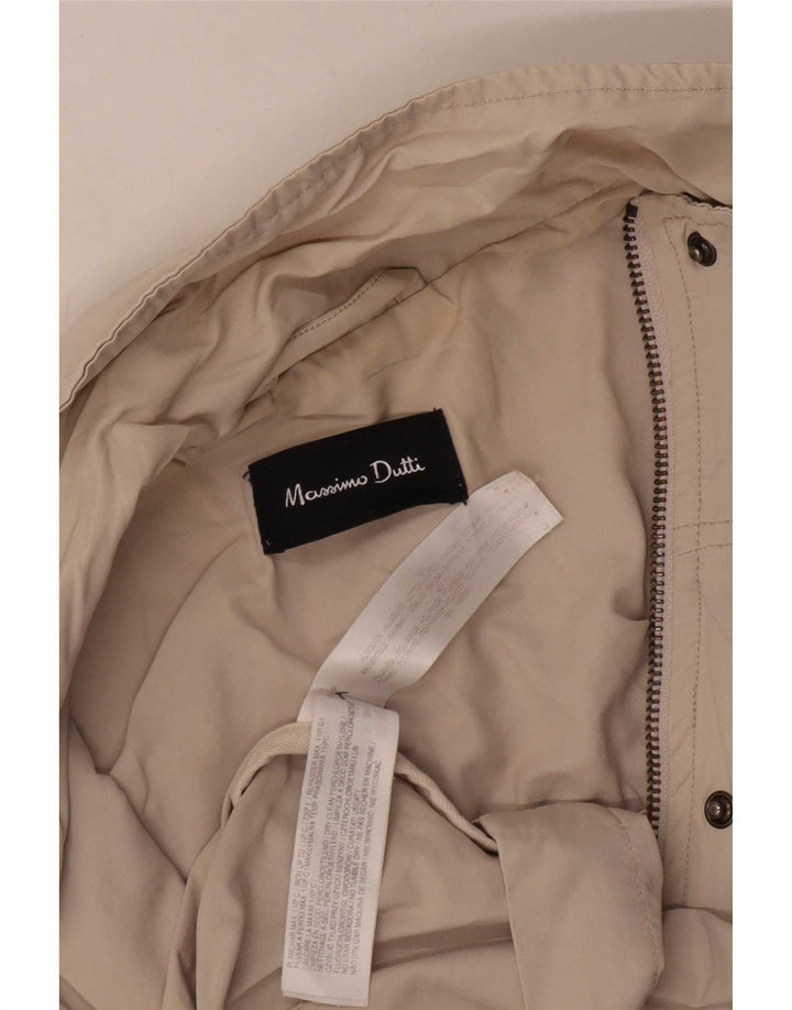 Massimo Dutti Veste utilitaire pour femme UK 14 Coton beige moyen