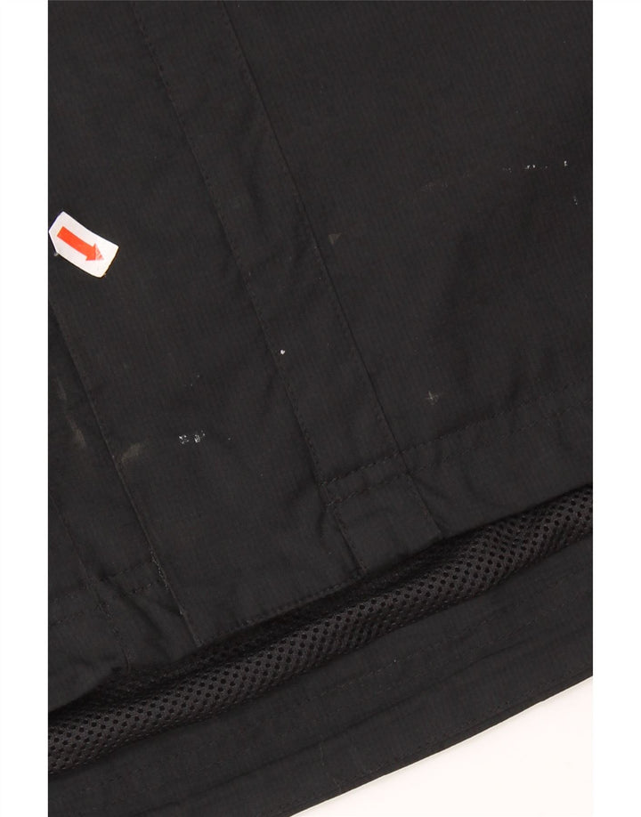 ADIDAS Veste de pluie à capuche pour homme UK 38 Medium Noir Colourblock Polyester