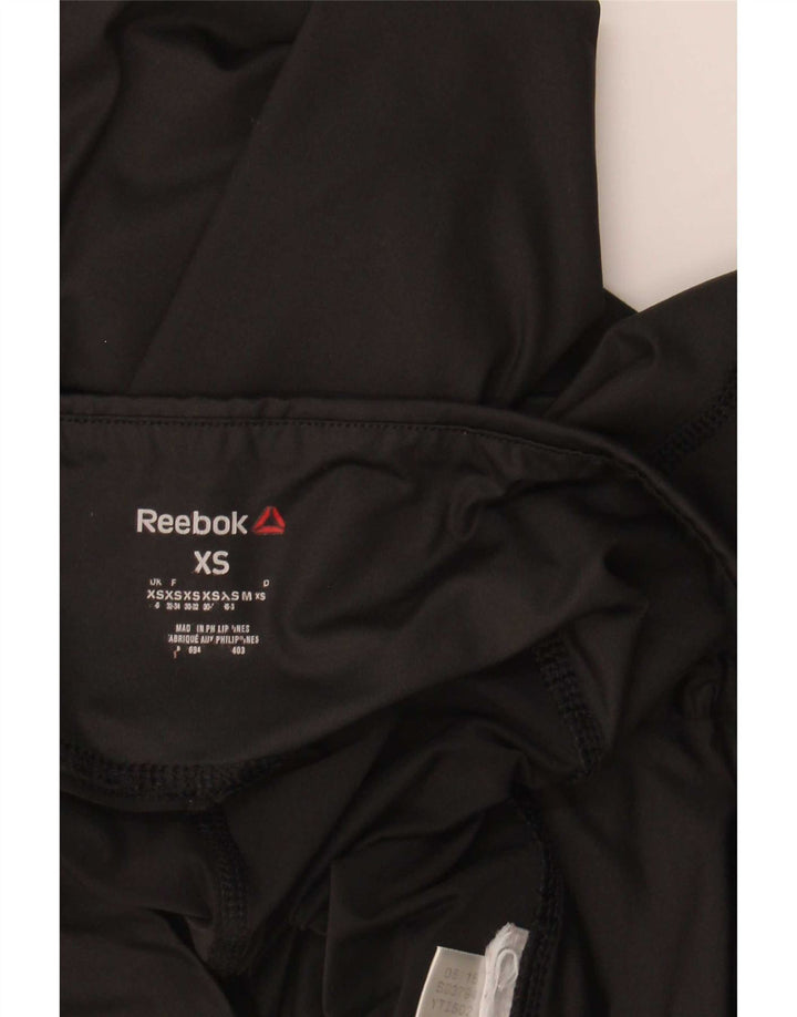 Reebok Leggings Femme UK 4/6 XS Noir