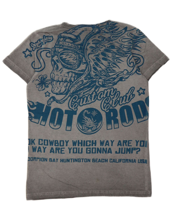 Scorpion Bay T-Shirt Graphique Garçon 12-13 Ans XL Gris Coton