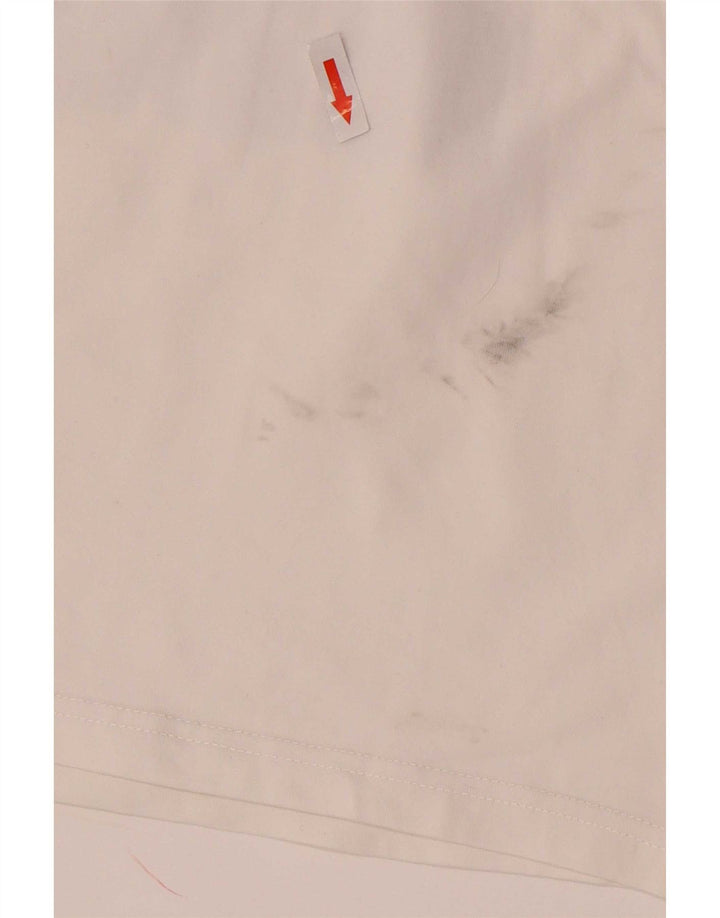 Puma Débardeur court graphique pour femme UK 12 Coton blanc moyen