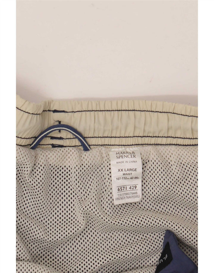 Marks & Spencer Short de bain homme 2XL bleu marine polyamide