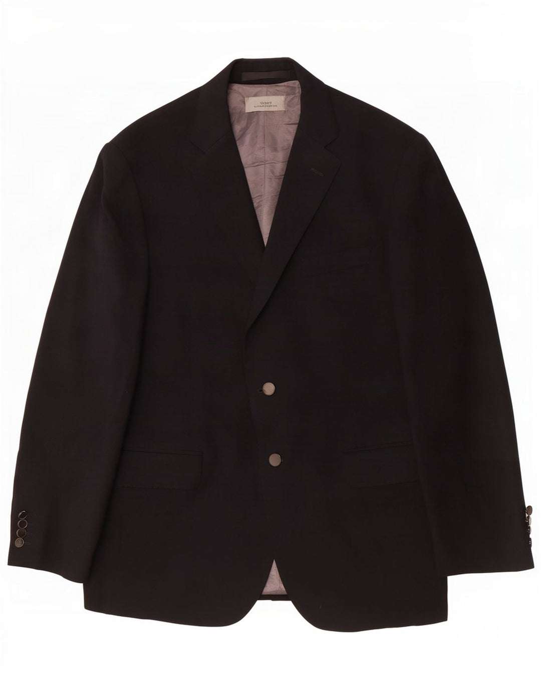 Marks & Spencer Veste blazer à 2 boutons pour homme UK 42 Large Bleu marine Polyester
