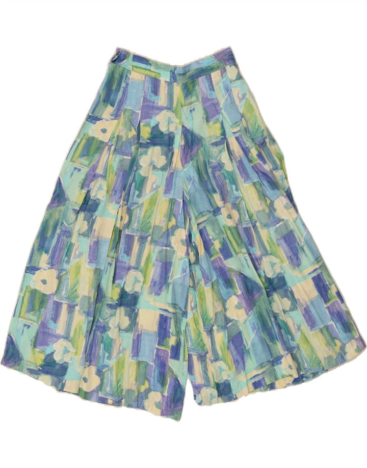 VINTAGE Womens Abstract Pattern Capri Trousers W26 L18 Multicoloured Vintage Vintage and Second-Hand Vintage from Messina Hembry 