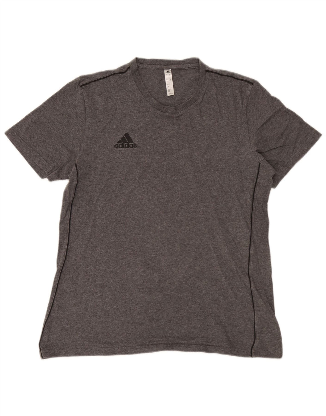 Adidas T-Shirt Homme Gris Moyen Coton