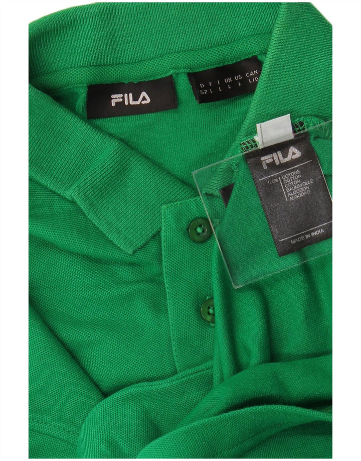 FILA Polo Homme Grand Vert Coton