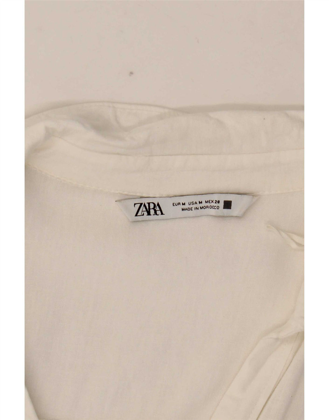 Zara Chemise surdimensionnée pour femme UK 14 Blanc moyen