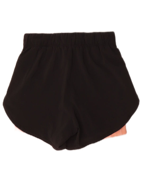Nike Short de sport Dri Fit pour femme UK 4 XS Noir Polyester