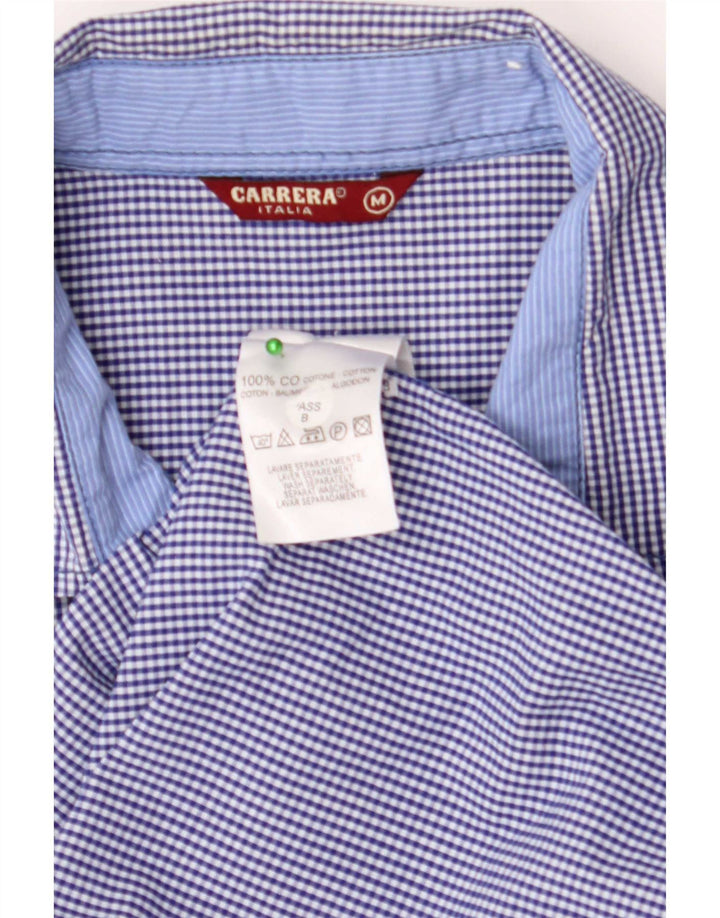 Chemise Carrera pour homme en coton vichy bleu moyen