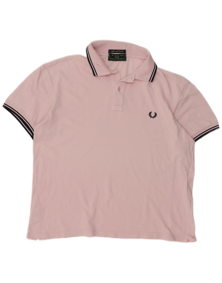 Fred Perry Polo Homme Grand Coton Rayé Rose