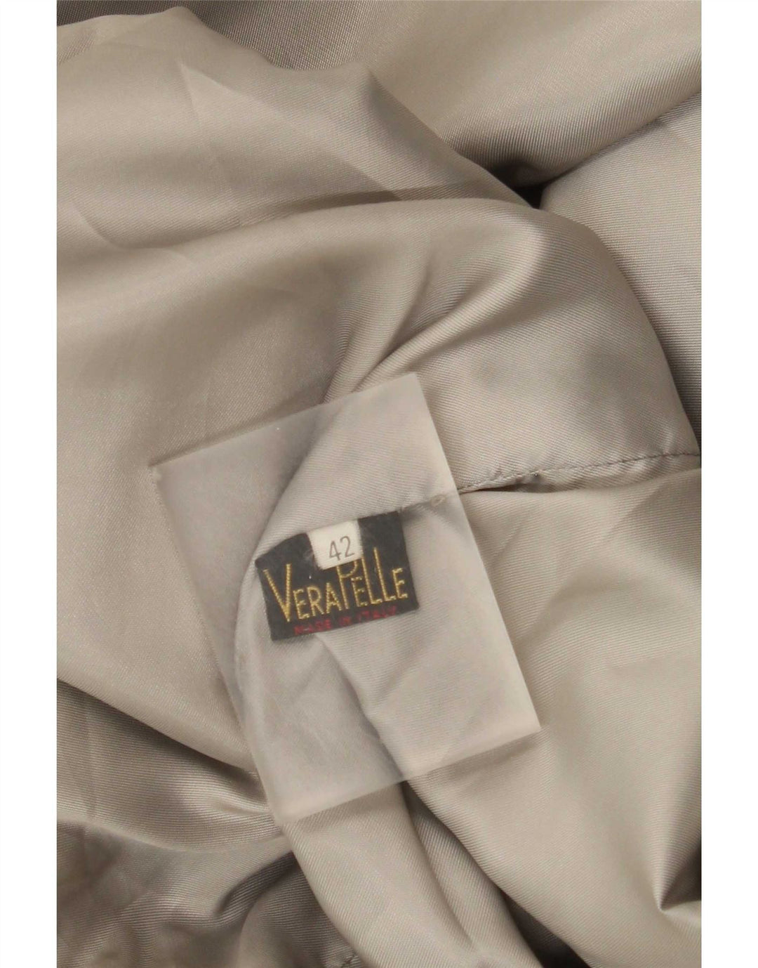 vintage Femme 2 Boutons Veste Blazer En Cuir IT 42 Gris Moyen
