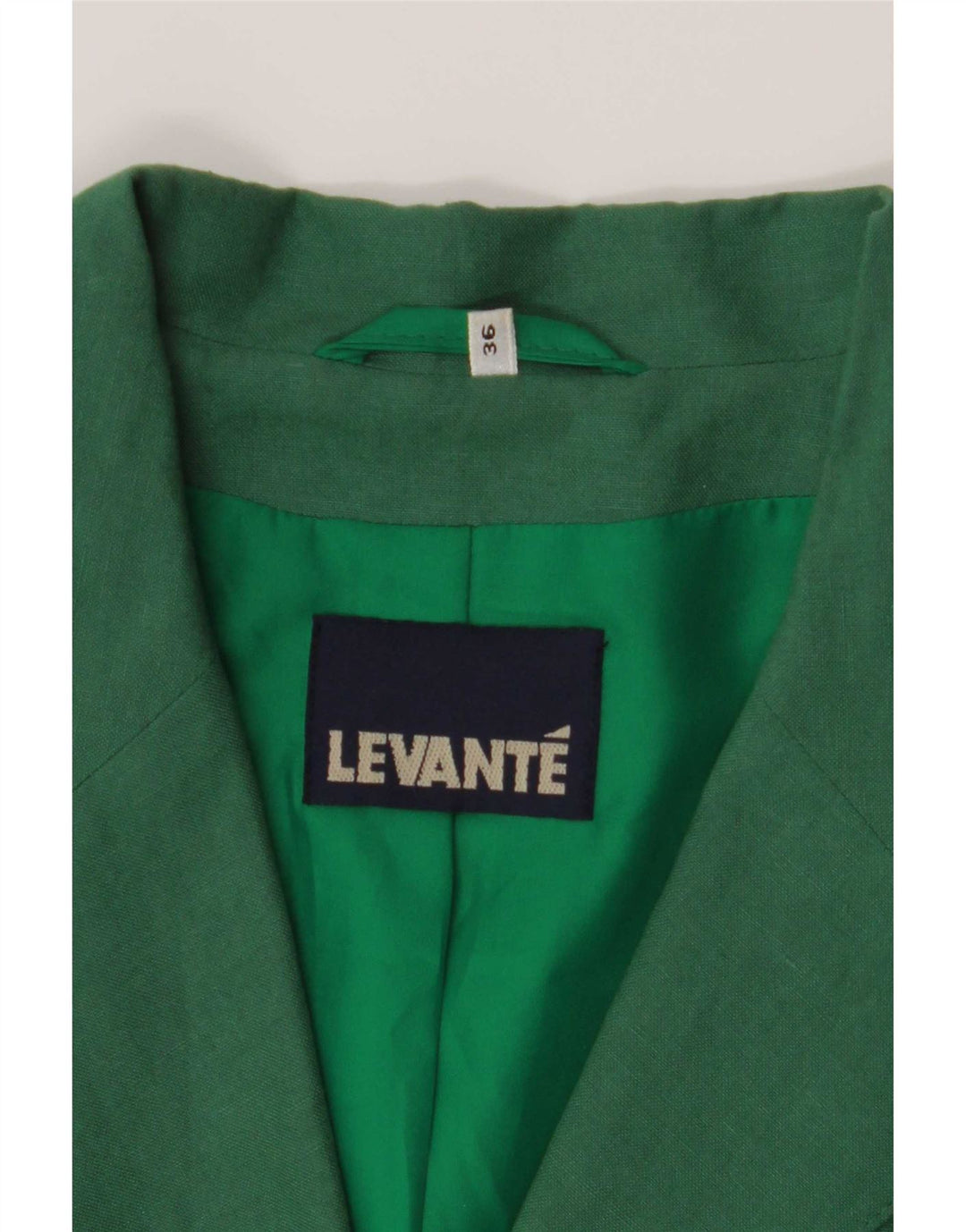 Levante Veste Blazer 4 Boutons Femme EU 36 Petit Vert Polyester