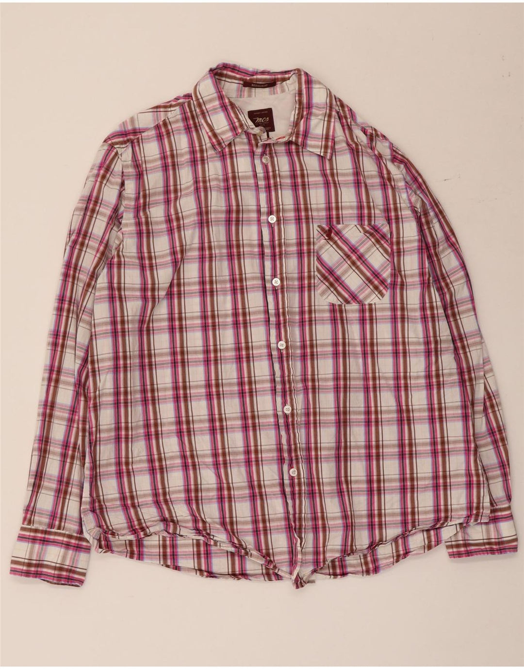 MARLBORO CLASSICS Chemise Regular Fit XL en Coton à Carreaux Multicolore pour Homme