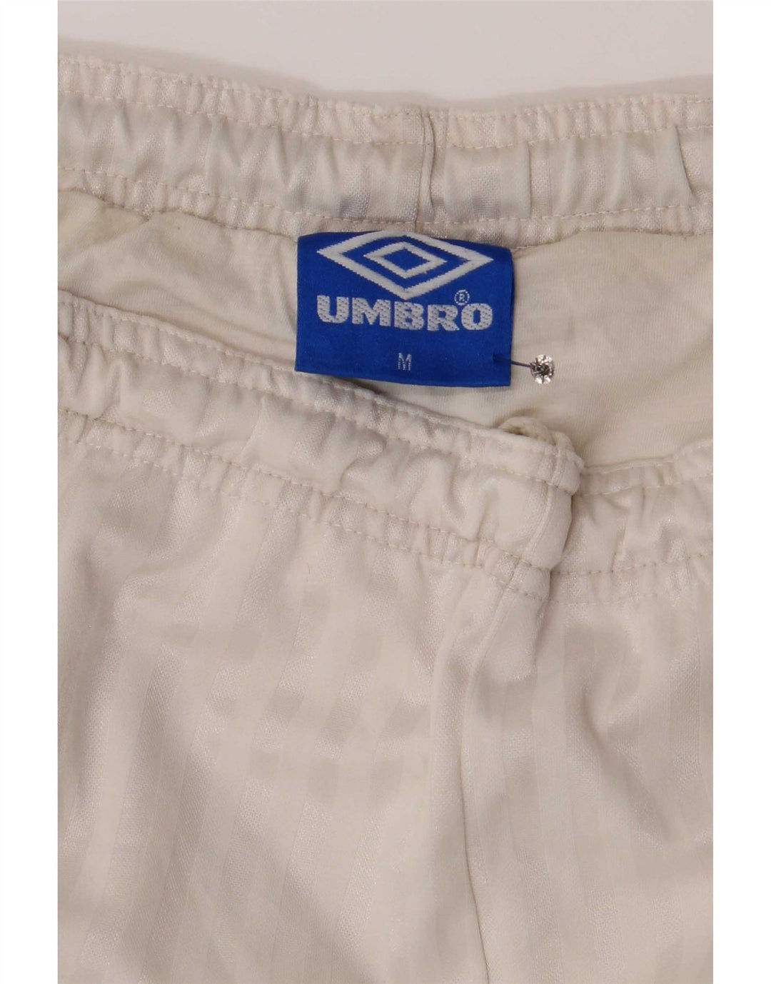 Umbro Short de Sport Homme Blanc Moyen Polyester Colorblock