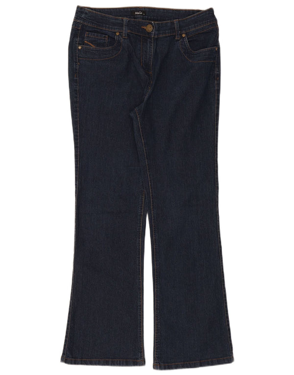 M&Co Jean Bootcut Femme UK 14 Large W34 L30 Bleu Marine Coton