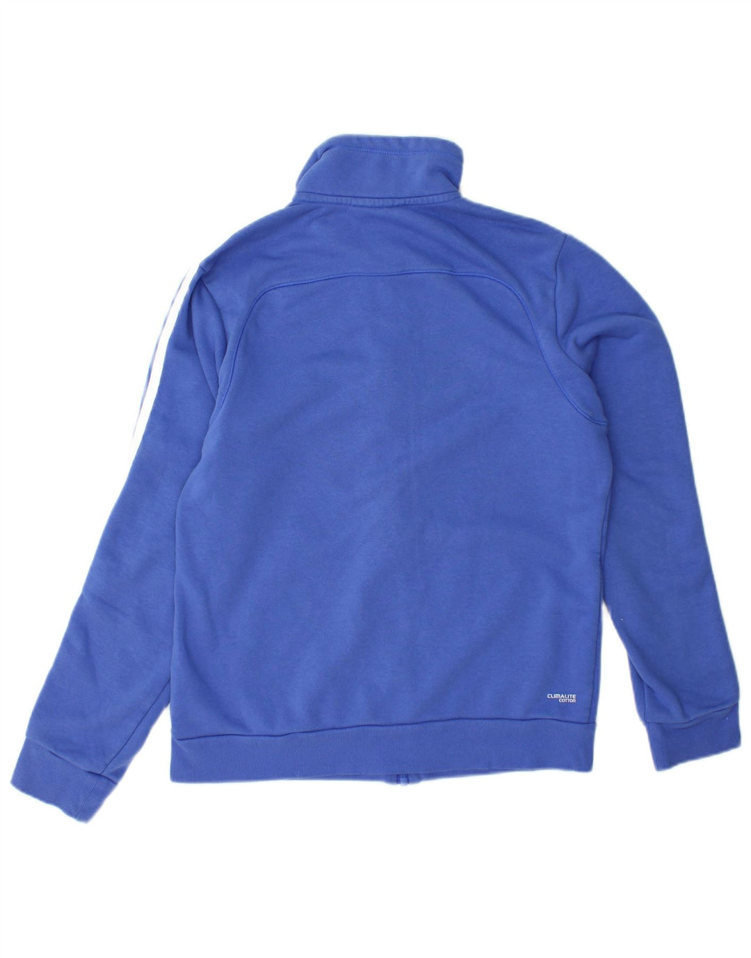 ADIDAS Veste de survêtement Climalite pour femme UK 12/14 Bleu moyen en coton