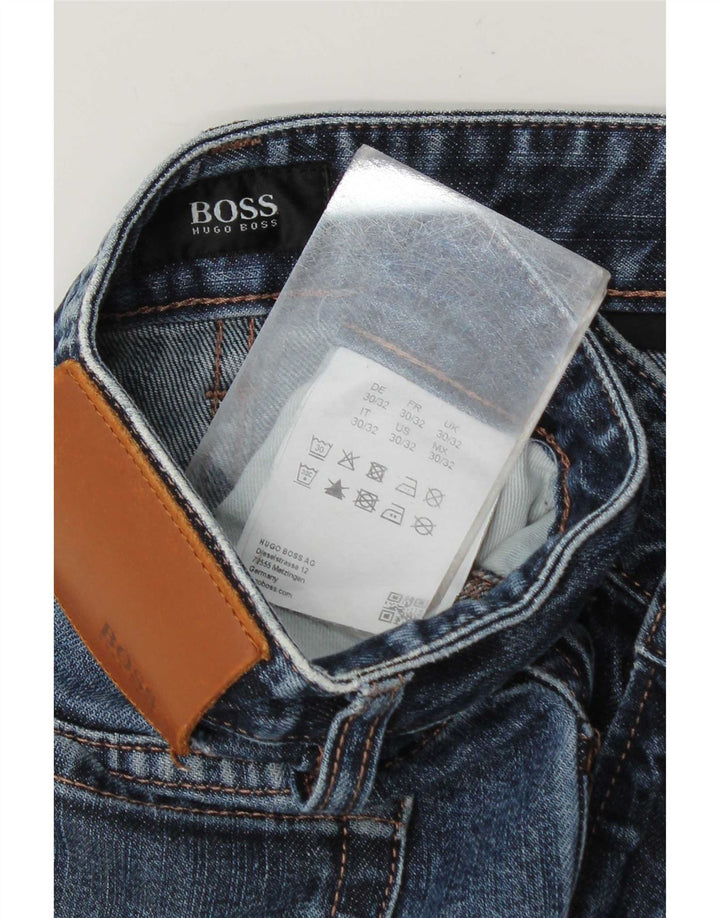 Hugo Boss Jean Slim W30 L28 Bleu Coton Homme