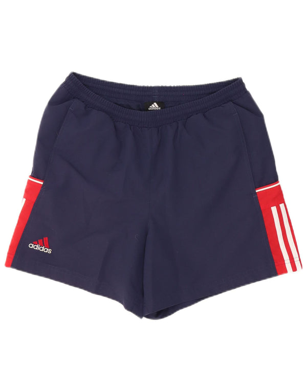 Adidas Short de sport pour homme en polyester color block bleu marine moyen