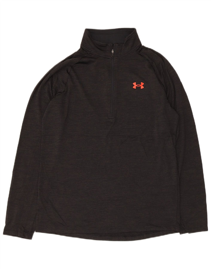 Under Armour Haut de survêtement à col zippé pour homme, petit, noir