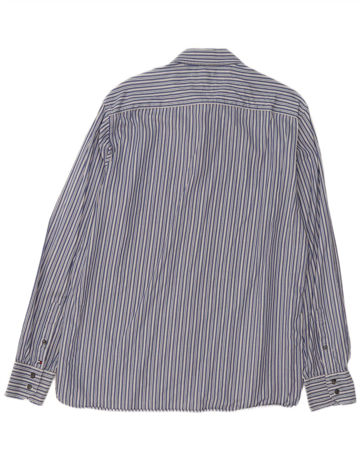 Tommy Hilfiger Chemise Homme Large Bleu Rayé Coton