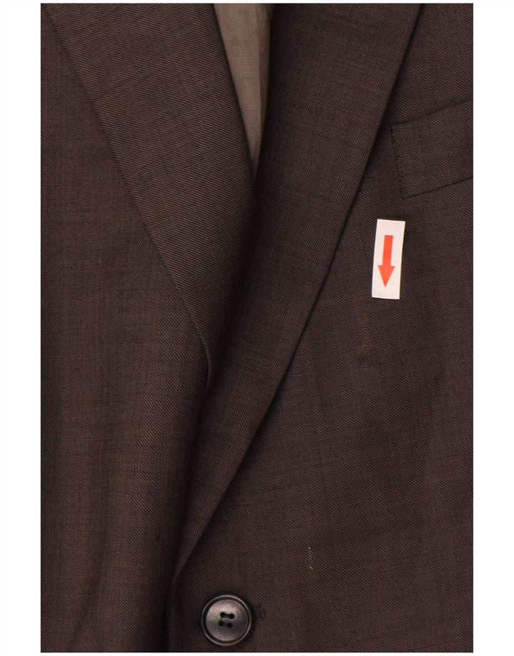 Marks & Spencer Veste blazer à 2 boutons pour homme UK 44 2XL Gris laine vierge