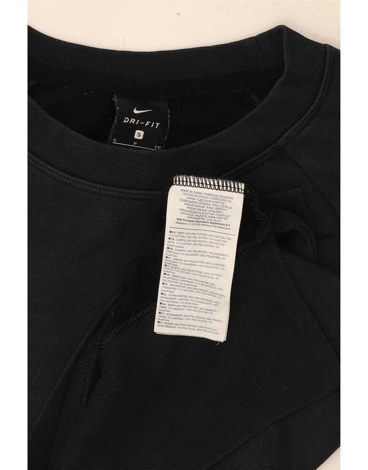 Nike Sweat-shirt court surdimensionné pour femme UK 10 Petit Noir