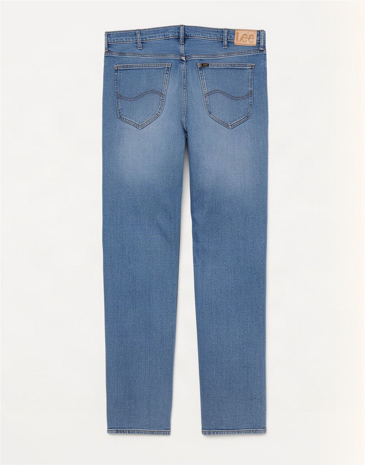 Lee Daren Jean slim vieilli avec braguette zippée pour homme W36 L34 Bleu coton