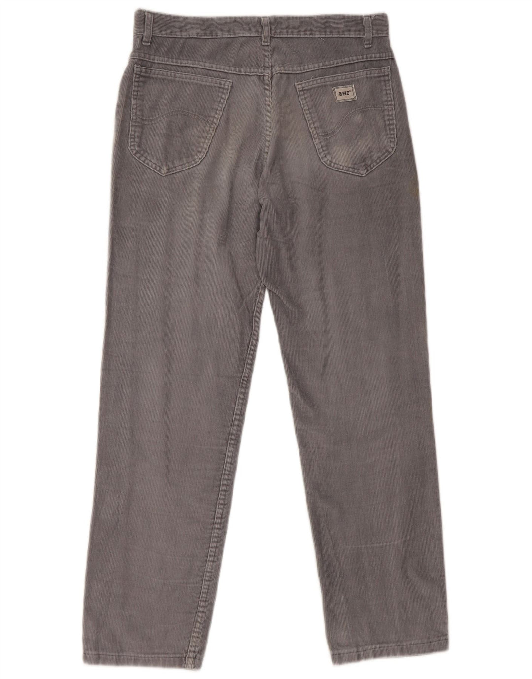 RIFLE Pantalon droit en velours côtelé pour homme W28 L28 Bleu Coton