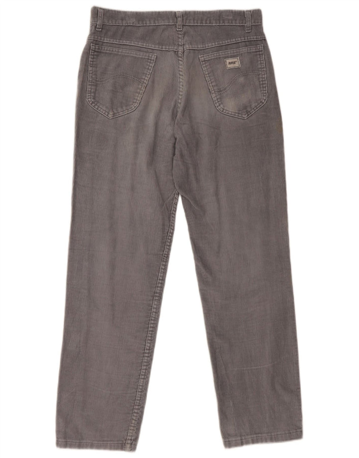 RIFLE Pantalon droit en velours côtelé pour homme W28 L28 Bleu Coton