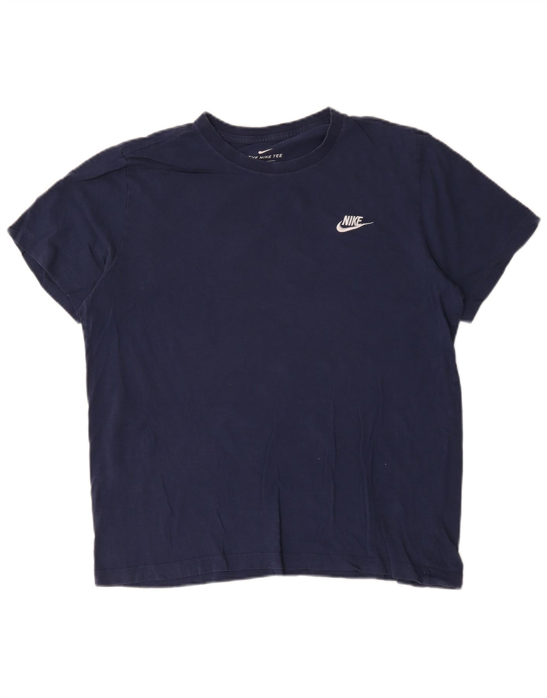 Nike T-shirt pour homme en coton bleu marine Taille L
