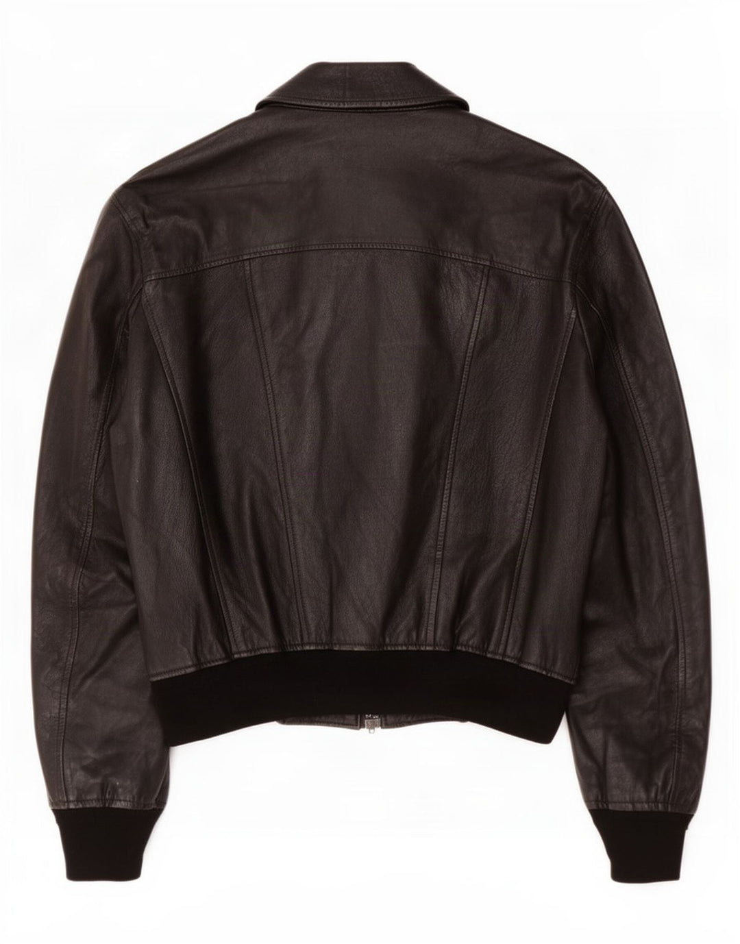 veste en cuir homme vintage UK 38 Noir Moyen