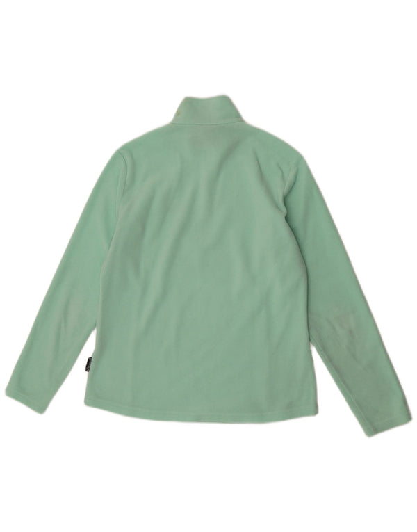 Jack Wolfskin Pull polaire à col zippé pour femme UK 14/16 Large Vert