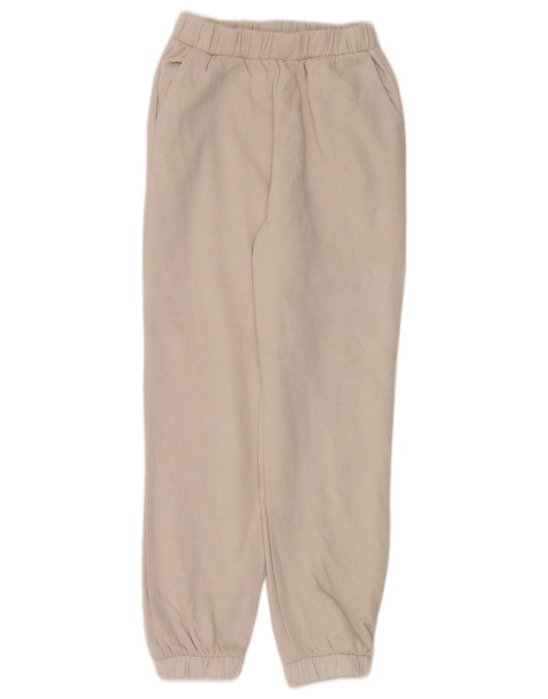 Zara Pantalon de survêtement pour femme Joggers UK 8 Small Beige Cotton