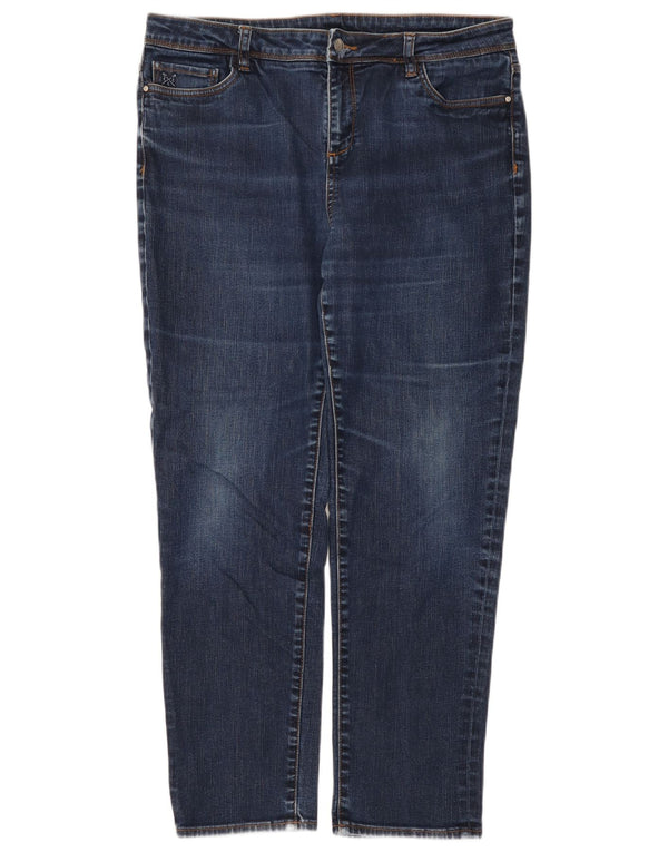 Crew Clothing Jean slim pour femme UK 16 Large W36 L28 Bleu Coton