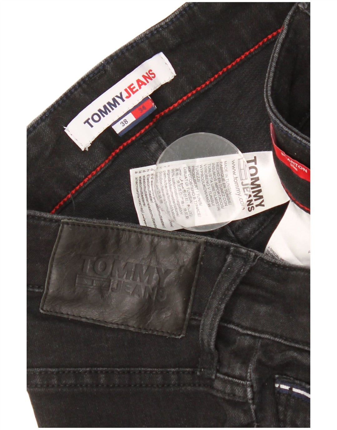 Tommy Hilfiger Jean Slim Homme W38 L34 Coton Noir