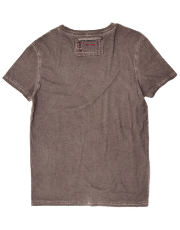 Desigual T-Shirt Graphique Homme Gris Moyen Coton