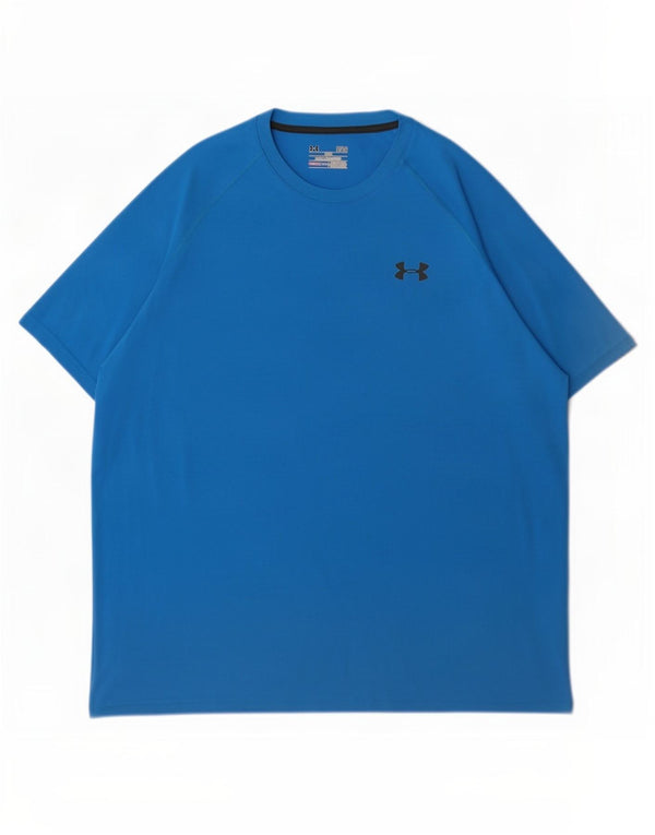 Under Armour T-Shirt Heat Gear Homme Bleu Moyen