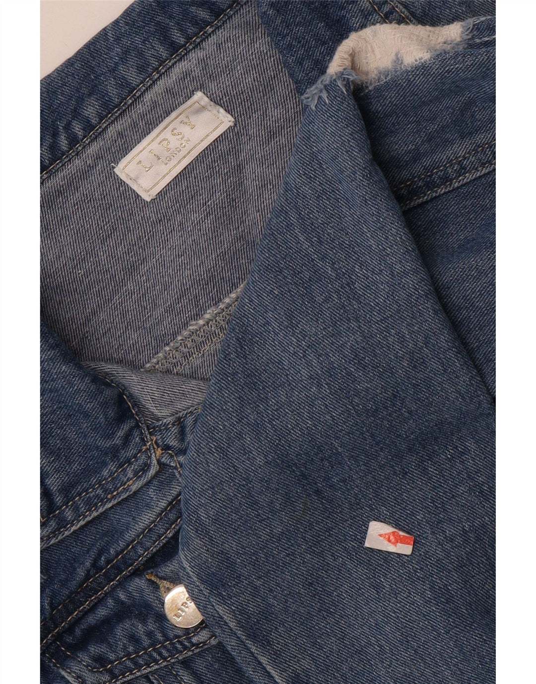 Lipsy Veste en jean fille 13-14 ans Bleu Coton