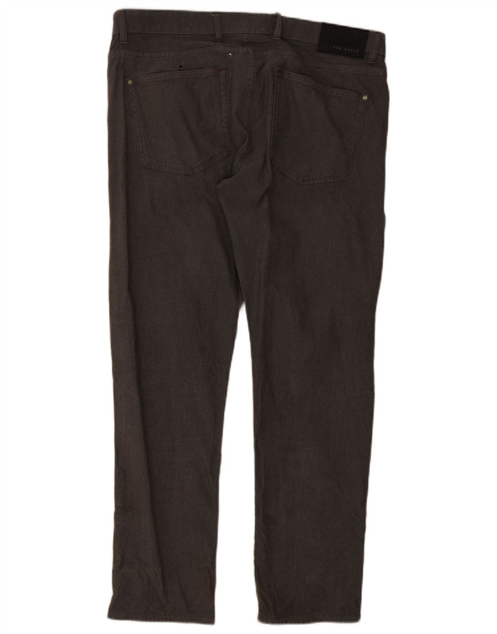 Ted Baker Pantalon décontracté droit pour homme W36 L30 Gris