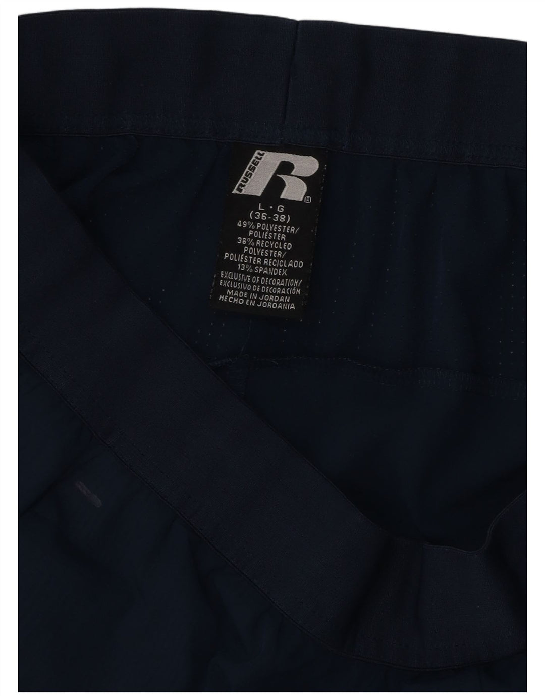 RUSSELL ATHLETIC Short de sport Dri-Power pour homme en polyester bleu marine Taille L