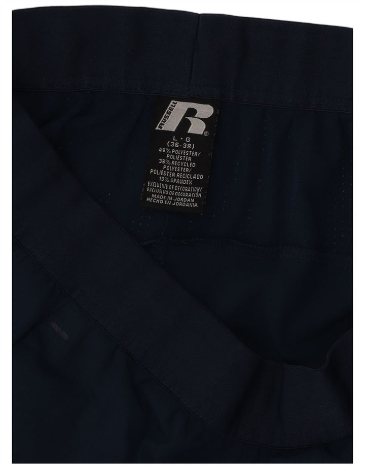 RUSSELL ATHLETIC Short de sport Dri-Power pour homme en polyester bleu marine Taille L