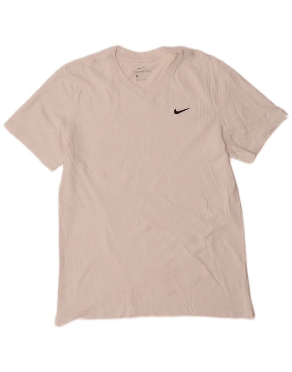 Nike T-Shirt Homme Blanc Moyen Coton