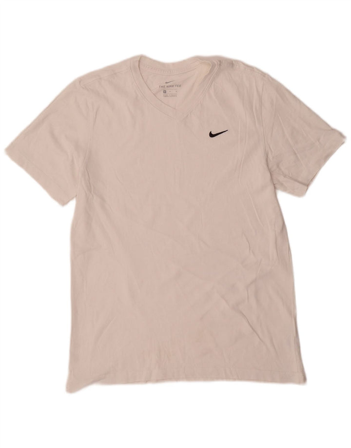 Nike T-Shirt Homme Blanc Moyen Coton