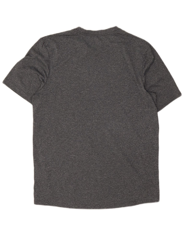 Umbro Mens T-Shirt Top Medium Grey Flecked Polyester