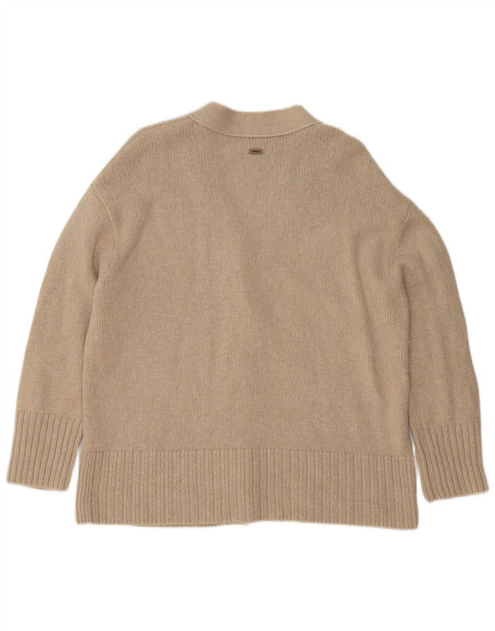 Barbour Cardigan surdimensionné pour femme UK 10 Petit coton beige