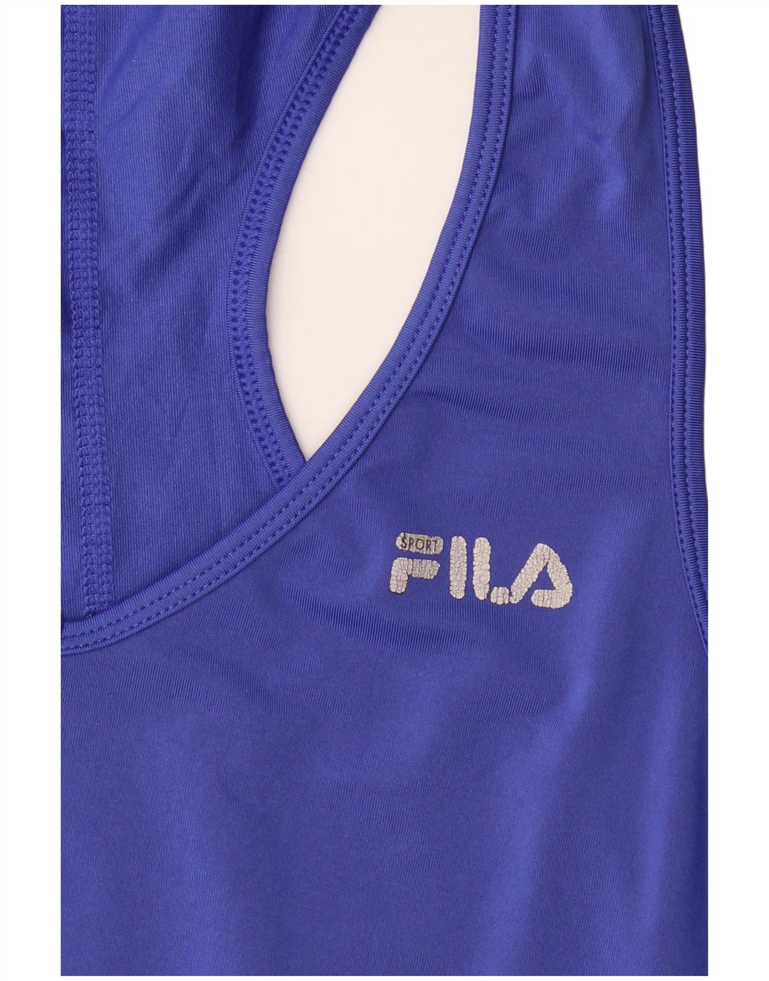 FILA Womens Vest Top UK 16 Large Blue Polyester