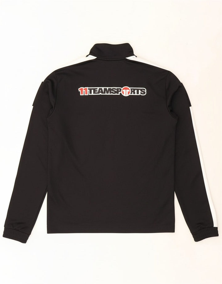 ADIDAS Mens Celtics Graphic Pullover Tracksuit Top Small Black Colourblock