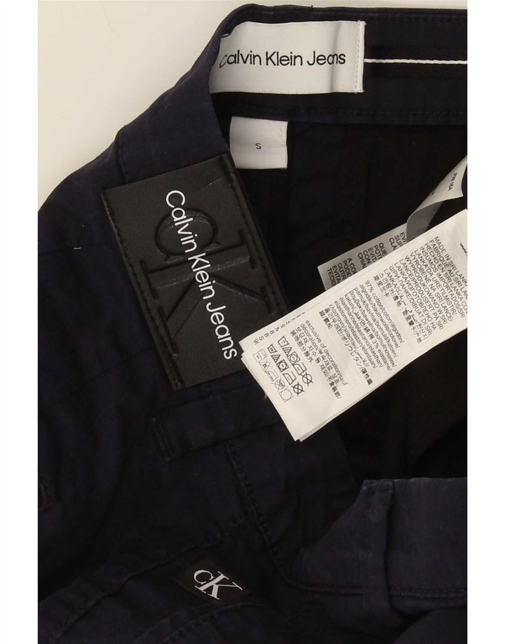 Calvin Klein Short Chino Homme Petit W30 Bleu Marine Coton